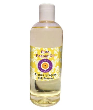 Deve Herbes Pure Peanut (Arachis hypogeae) Carrier Oil 200 ml