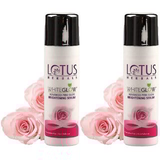 Lotus Herbals Whiteglow Advanced Pink Glow Brightening Serum  Anti-Pollution  For All Skin Types  30Ml ( Pack Of 2 )