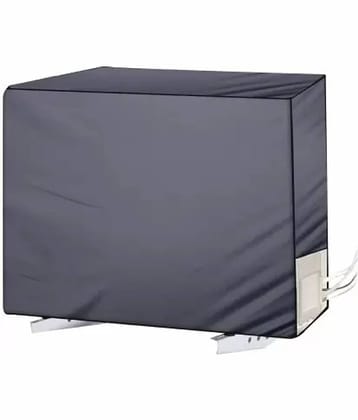 CASA FURNISHING Single Polyester Gray AC Cover for 1.5 Ton Window AC