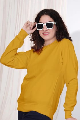 Musturd - Fleece Sweatshirt-XS / Musturd