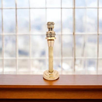 Handcrafted Brass Ashoka Pillar Replica  Symbol of Indian Heritage & National Pride