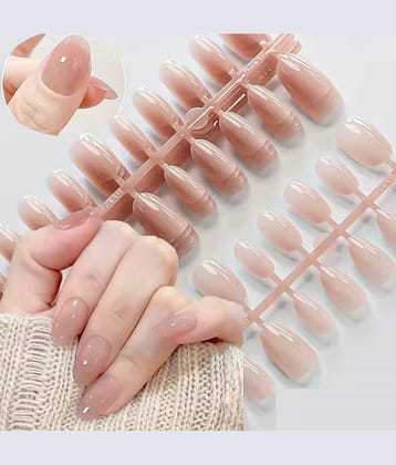 Multi Deal Fake Nails 24Pcs Press On Nails with Glue Sticker for Women