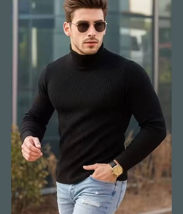 Garimaknitwear Woollen High Neck Men's Sweatshirt - White ( Pack of 1 )