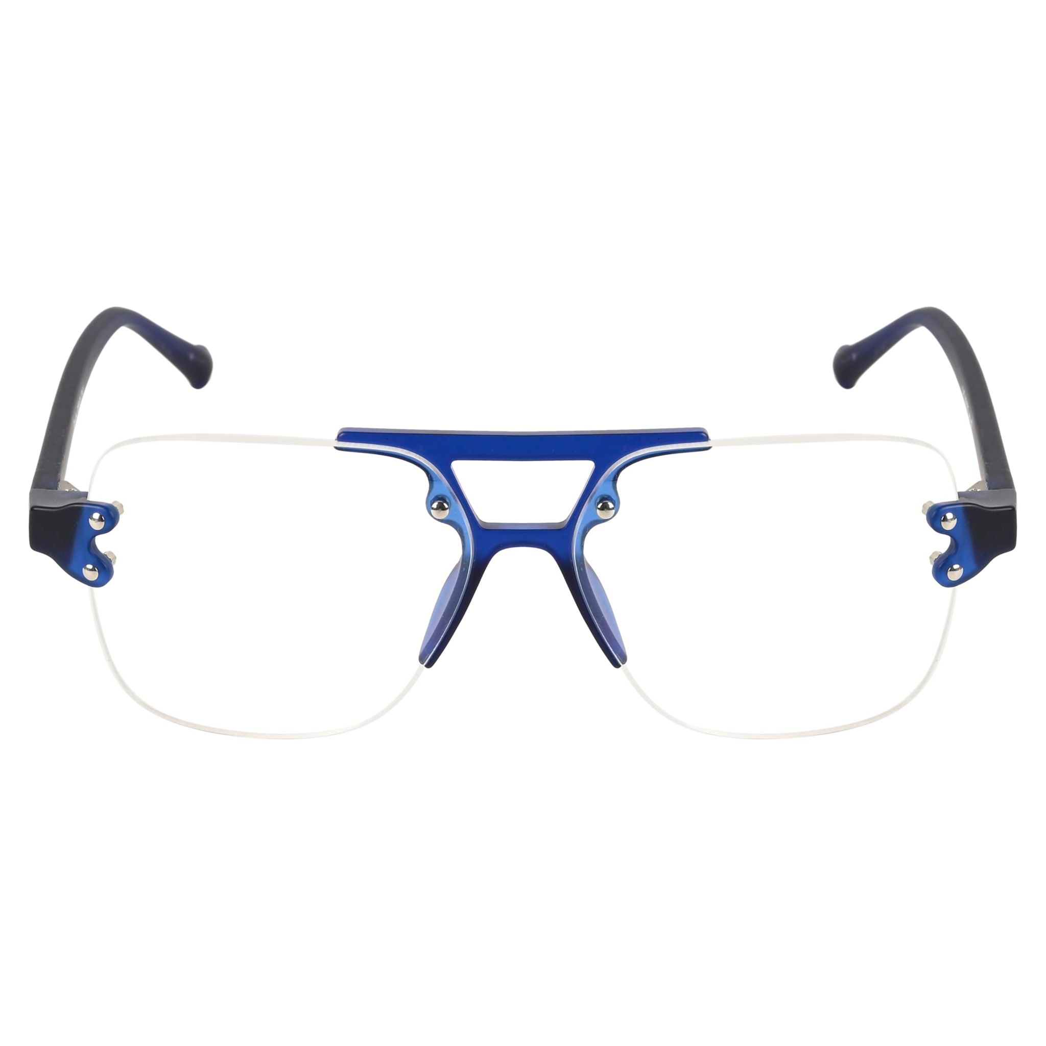TERRY & CO | Zero Power Blue Cut Eyeglasses | Anti-Glare, UV Protection, Lightweight | For Gaming & Computer Use | Unisex | BLUE