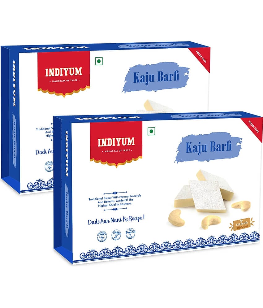 Indiyum Kaju Barfi 200 gm Pack of 2