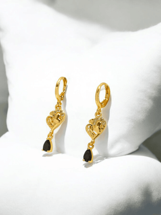 Gold-Plated Heart Earrings Gold-Plated Heart Earrings