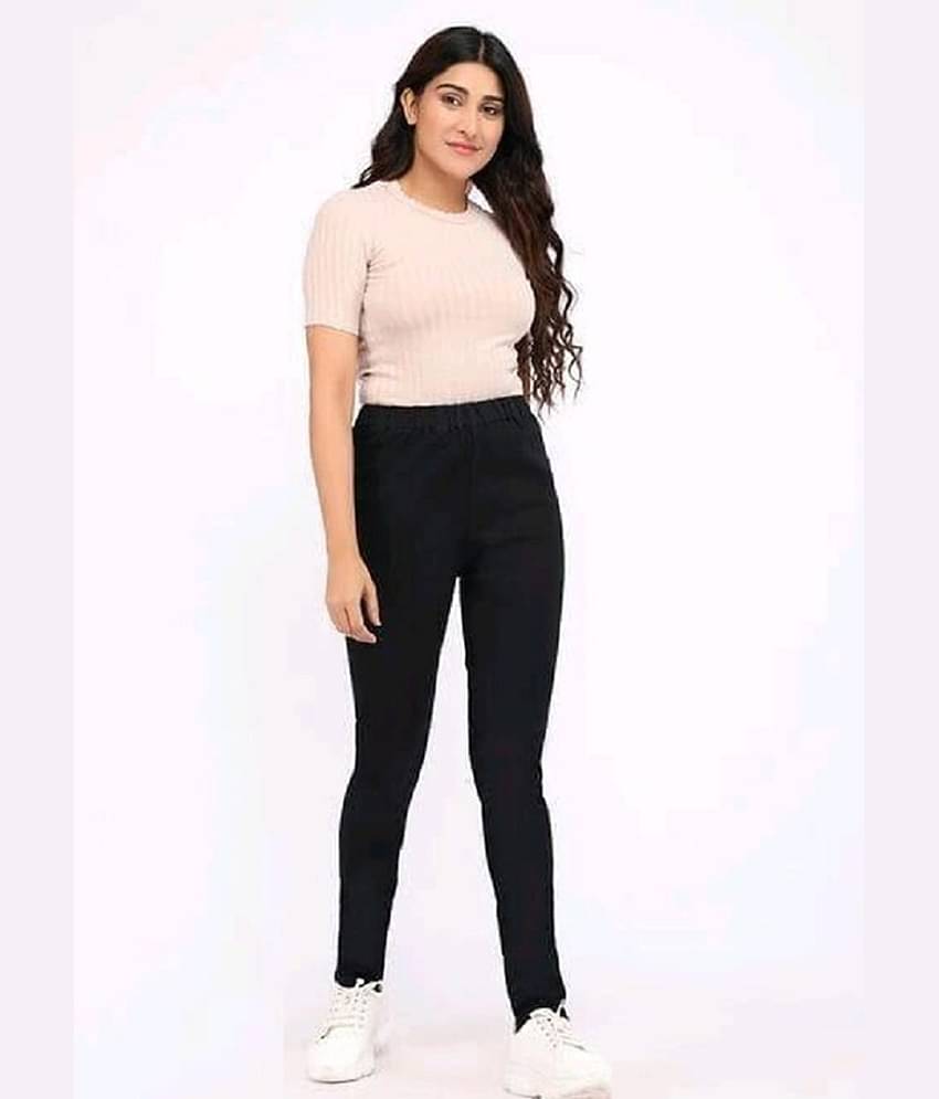 OuterWear - Black Denim Regular Fit Women's Jeans ( Pack of 1 )