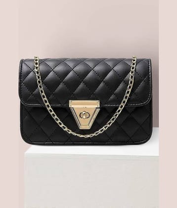 Fargo Black PU Sling Bag