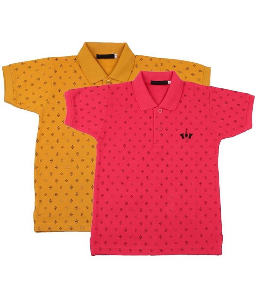 NEUVIN Pack of 2 Boys Cotton T-Shirt ( Multi Color )