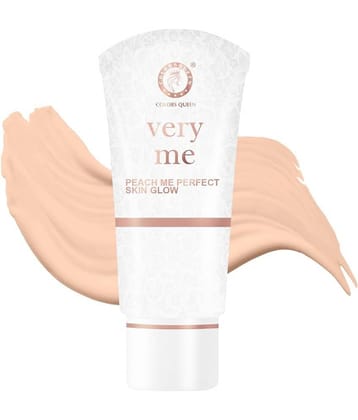 Colors Queen Very Me Peach Me Perfect Skin Glow Oil Free Foundation 30ml, Natural (Shade - 02)