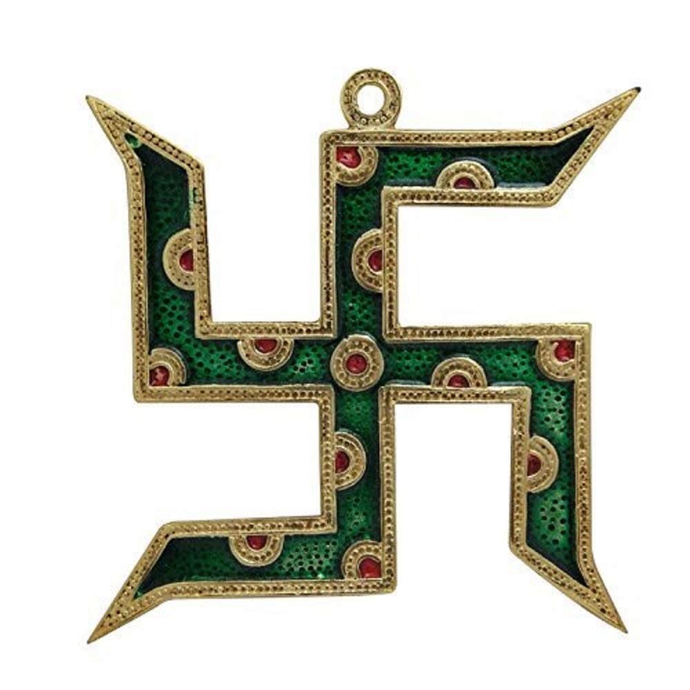 DreamKraft Metal Meenakri Swastik Door Hanging Toran for Home Decor and Gift Purpose