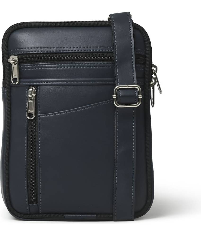 MATRICE - Blue Solid Messenger Bag