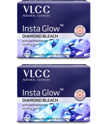 Vlcc Instaglow Diamond Bleach , 30G(Pack Of 2)