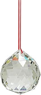 Real Seed Hanging Crystal Ball Sun Catcher Prism Rainbow- Positive Energy and Good Luck