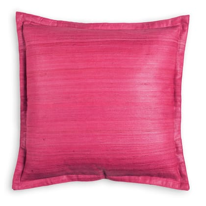 Handloom Tussar Silk Cushion Cover - 16x16