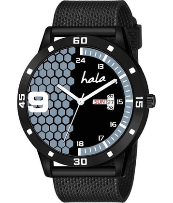Hala HL-8260 Black Dial Silicon Analog Men's Watch