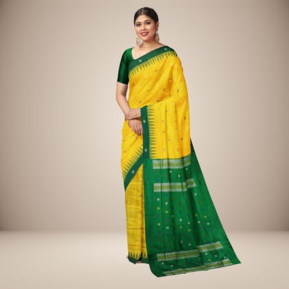 Modern Motifs Bomkai Silk Saree Modern Motifs Bomkai Silk Saree