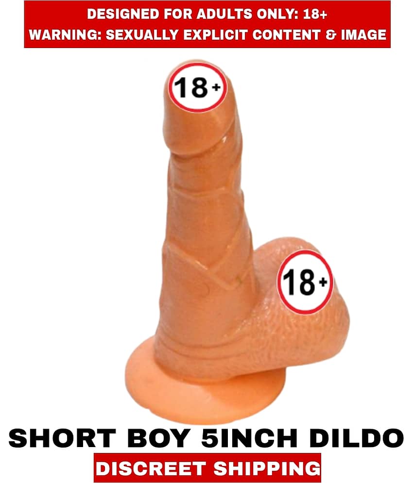Premium Quality New Sexy toy Real skin Short Boy 5inch Silicon Dildo For Women