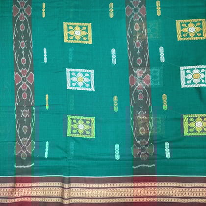 Bomkai Cotton Ikat Saree