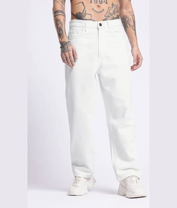 Star4well Relaxed Basic Men's Jeans - White ( Pack of 1 )