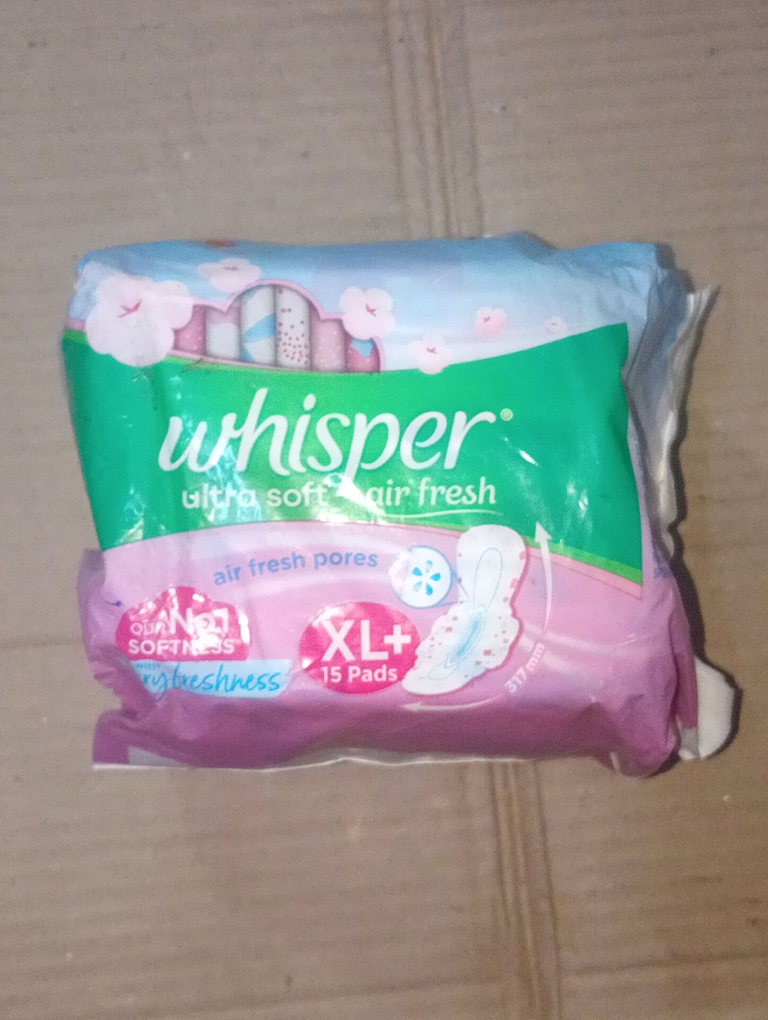 Whisper Ultra soft air fresh Xl+ 