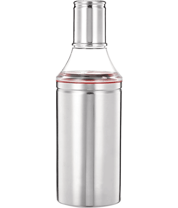 ATROCK 1000ml Oil Dispenser Steel Silver Oil Container ( Set of 1 )