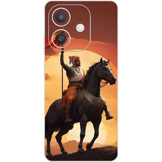 Yug Emporium Oppo A3x Shivaji Theme (Back Cover, Multicolor)