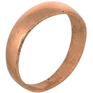 Jianashi Fashion Pure Copper Finger/Thumb Ring Good Luck Challa Ring For Unisex Size-19
