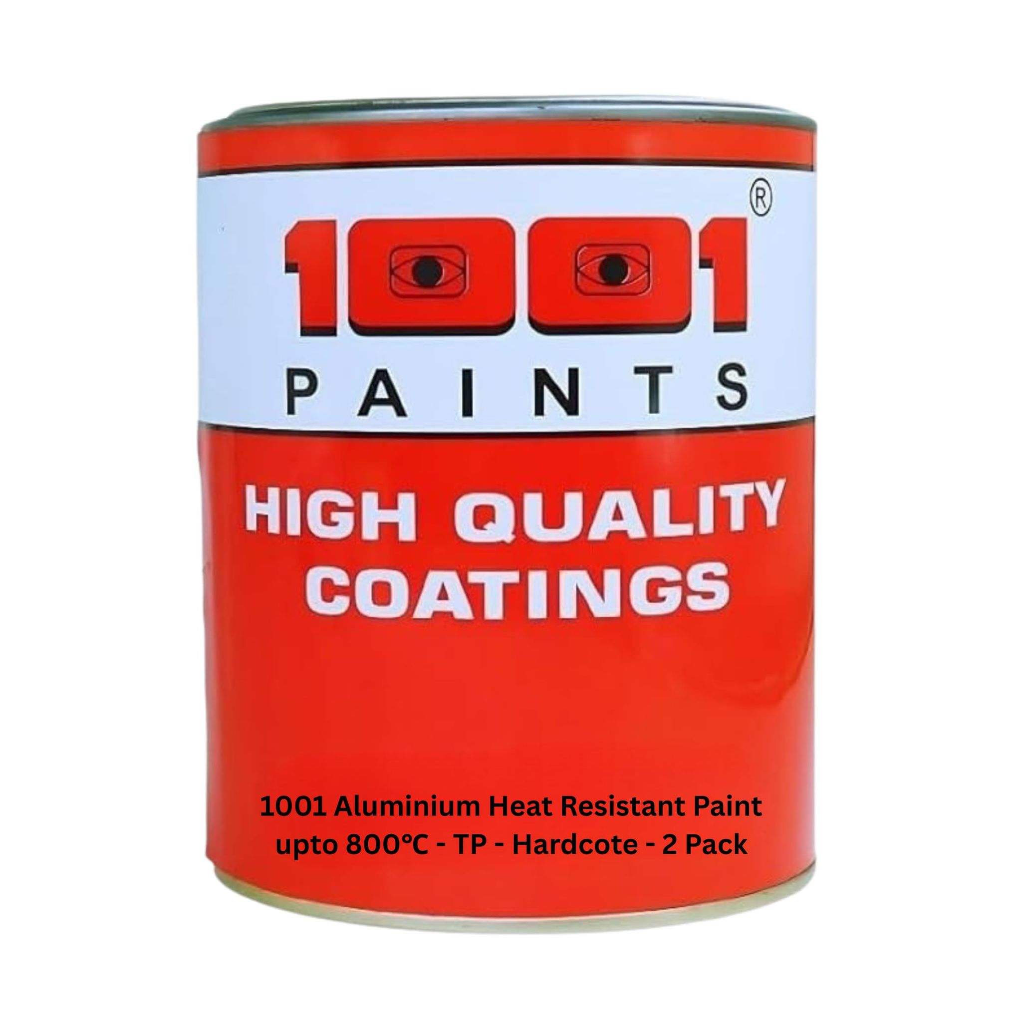 1001 Aluminium Heat Resistant Paint upto 800�C - Hardcote (Code: SGM001) | Silver 1L