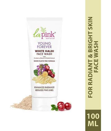 La Pink Young Forever Face Wash, For Radiant & Spot Less Skin 100% Microplastic Free Formula, 100ml