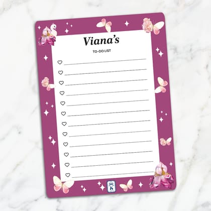 Butterfly Swan Blossom Reward Chart-Magenta / Magnet