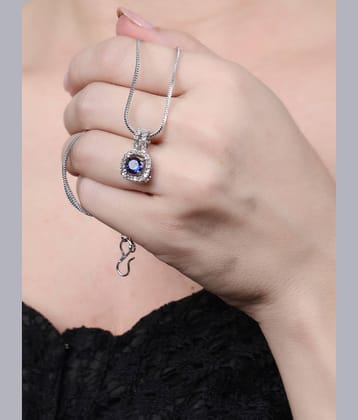 Sunhari Jewels Blue Pendant set ( Pack of 1 )