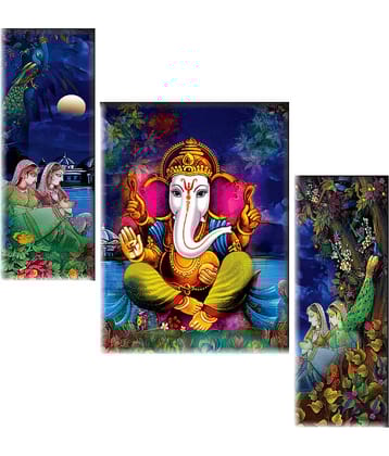 Saf Ganesha modern art MDF Painting Without Frame