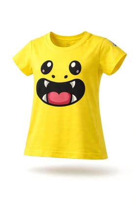 KUCHU Unisex T-Shirt | Monster Print | 10–11 Years | Cotton Modal Fabric | Soft Feel | Breathable | Digitally Printed | Vibrant Colour