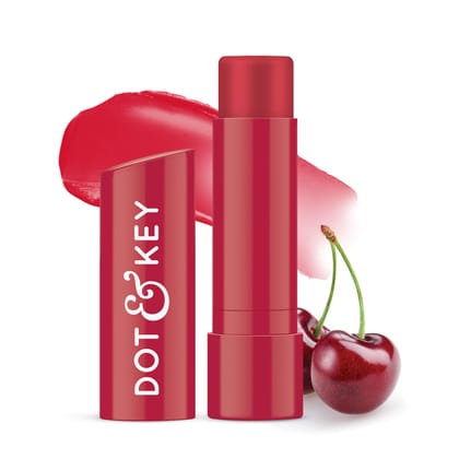 Dot & Key Barrier Repair Hydrating Lip Balm SPF 50 | Cherry Crimson | Repairs Damaged Lip Barrier | High Tinted | 4.5 gm Dot & Key Barrier Repair Hydrating Lip Balm SPF 50 | Cherry Crimson | Repairs Damaged Lip Barrier | High Tinted | 4.5 gm - Cherry Cri