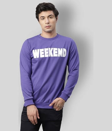 Rigo - Purple Terry Blend Regular Fit Men's Sweatshirt ( Pack of 1 )