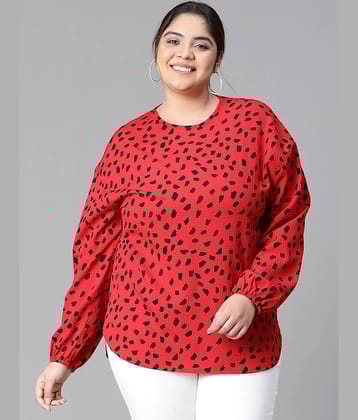 Oxolloxo Women's Polyester Regular Top ( Red )
