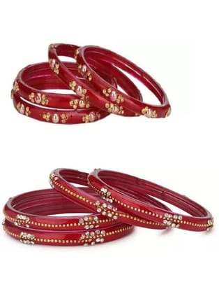 Somil Multicolor Bangle Set ( Pack of 8 ) - None