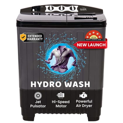 Ionstar 7 Kg 5 Star Semi Automatic Top Loading Washing Machine 2025 Jet Pulsator/Magic Filter/Air Dryer, 1500 RPM Motor, Buzzer alert, Wheels,1 Year Comprehensive Free Extended Warranty(STAR70-AQUA-G) Ionstar 7 Kg 5 Star Semi Automatic Top Loading Washin