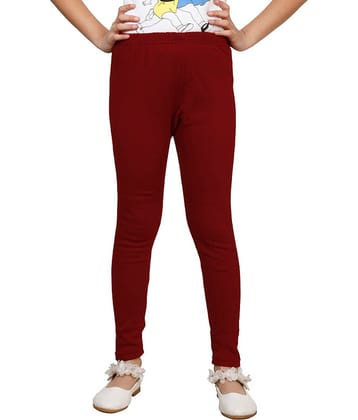 IndiWeaves Pack of 1 Girls Woollen Leggings ( Maroon )