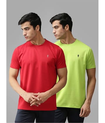 EPPE - Multicolor Polyester Regular Fit Men's Sports T-Shirt ( Pack of 2 )