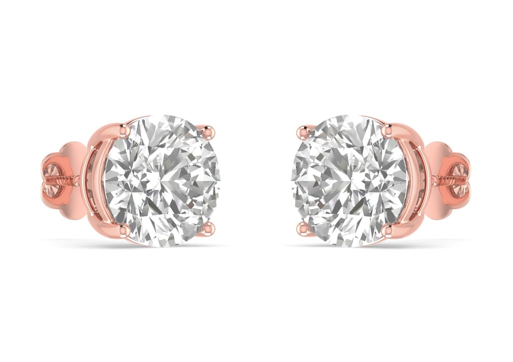 Round Solitaire Studs