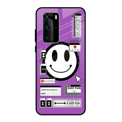 Code with Smile Glass Case for Huawei P40 Pro