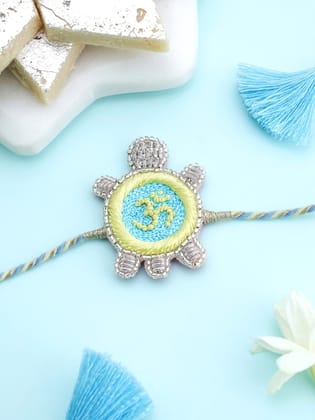 Bulk Tortoise Om Brother Rakhi-Pack of 10