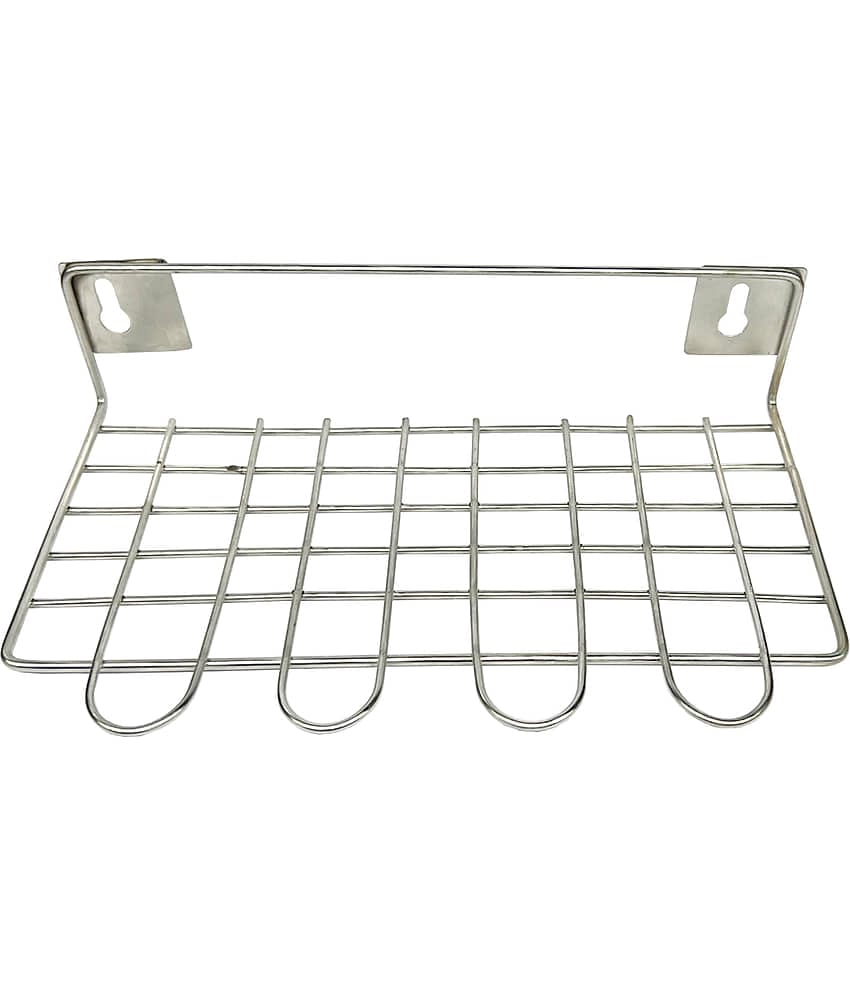 JISUN - Silver Steel Storage Racks ( Pack of 1 )