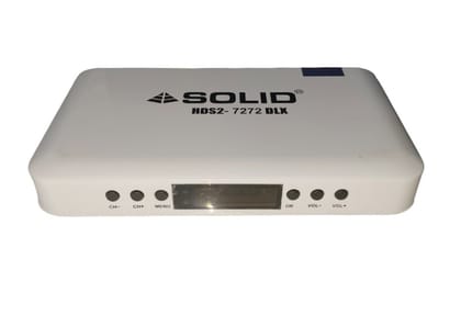 SOLID HDS2X-7272DLX S2X H.265 HD FTA Set-Top Box SOLID HDS2X-7272DLX S2X H.265 HD FTA Set-Top Box