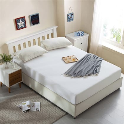 COIRFIT COTTON TERRY WATERPROOF SINGLE MATTRESS PROTECTOR (White)