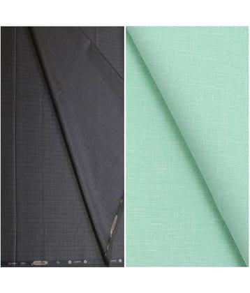 KUNDAN SULZ GWALIOR Multi 100 Percent Cotton Unstitched Shirts & Trousers 1 Pant and Shirt Piece