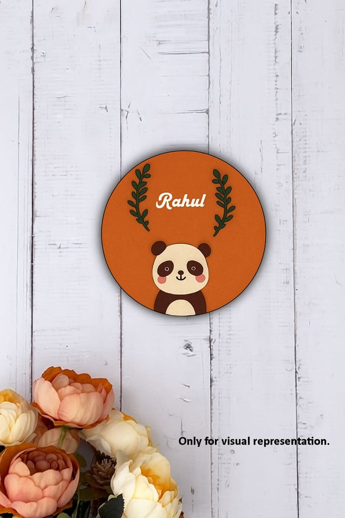 Dbeautify's Panda Name Plate for Kids