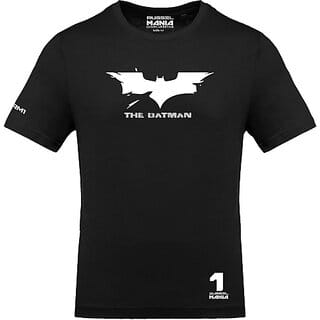 Fastbend Mens Black Printed Cotton Blend Round Neck T-Shirt